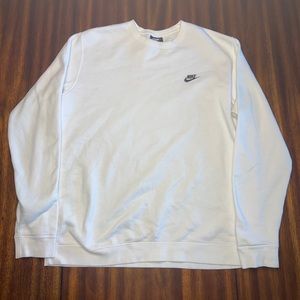 Mens Nike White Sweatshirt SZ XL